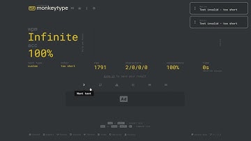INFINITE WPM ON MONEKY TYPE🤯🤯🤯🤯😲😲😲