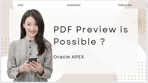 Oracle APEX- PDF Preview in Page #oracle #oracleapex #apex