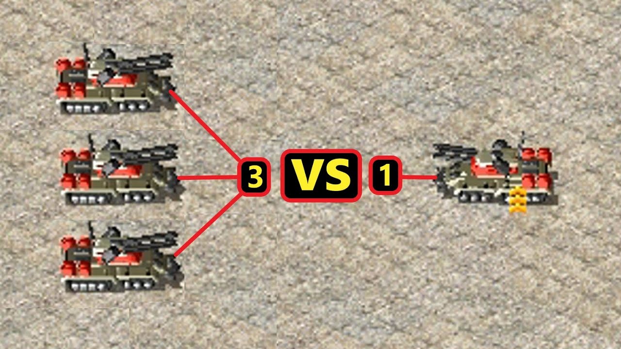 3 Green Apocalypse vs 1 Elite - Red Alert 2 - YouTube