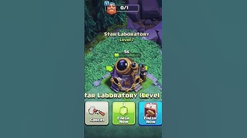 Star Laboratory Level 1 To Max Level  #clashofclans #upgrade #maxlevel #starlaboratory #builderhall9