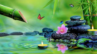 Relaxing Sleep Music + Bamboo Water Fountain, Healing Music & Stress Relief, Meditation Music, Spa