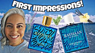 Rayhaan Ocean Rush & Pacific FIRST IMPRESSIONS | Glam Finds | Fragrance Reviews |