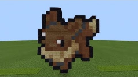 How to Make Eevee Pixel Art in Minecraft