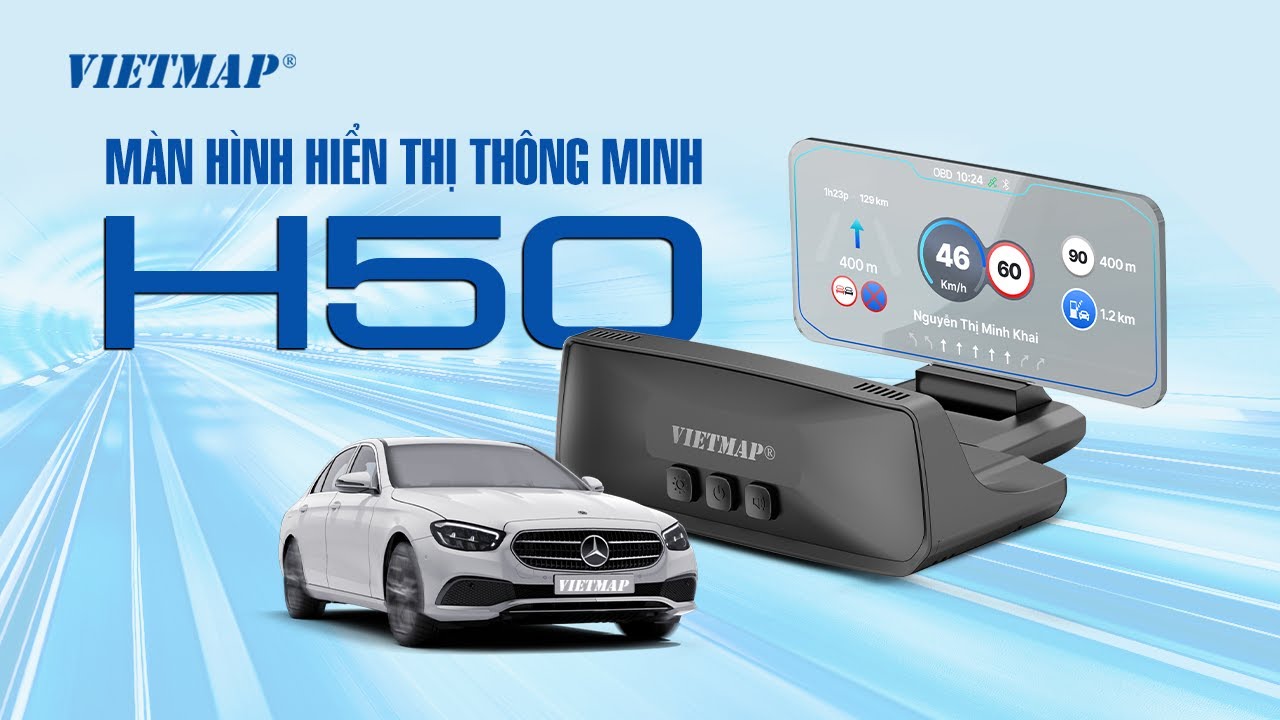 Ảnh bìa video thiết bị cảnh báo giao thông Vietmap H50 gắn kính lái