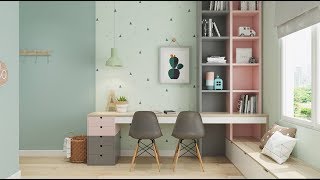 50 plus kids study table area modern designs