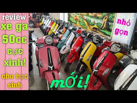 Video Review tay ga 50cc kiểu dáng Vespa siêu dễ thương mới... - youtube