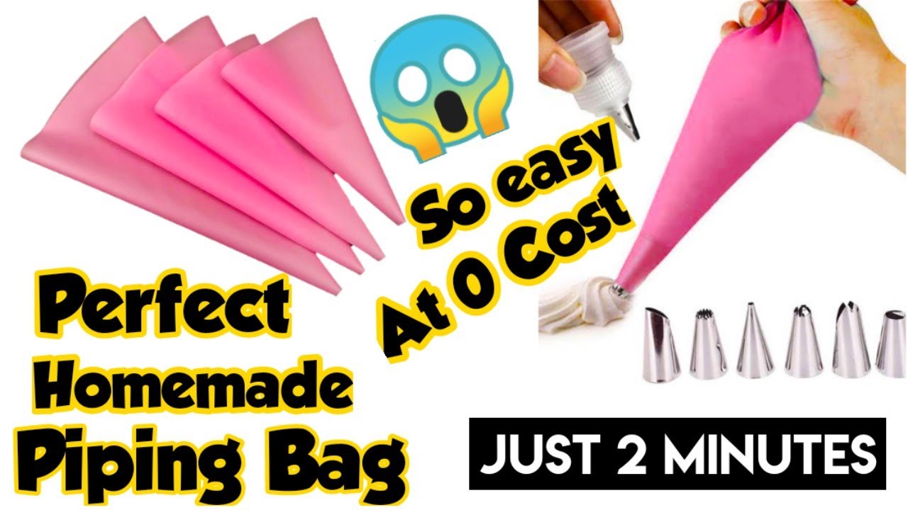 How to make piping bag for cake decorations/Homemade piping bag without