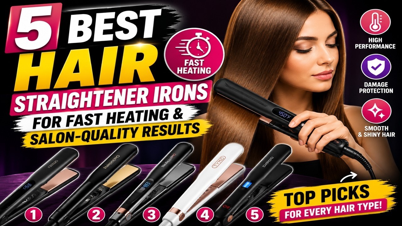Hair Straightener Iron 🔥 5 Best Hair Straightener Irons for Fast