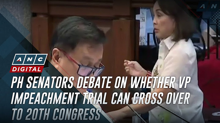 PH Senators debate on whether VP impeachment trial can cross over to 20th Congress | ANC