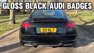 Gloss Black Audi Badges  £39 on eBay!