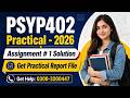 PSYP402 Practical Assignment 1 Solution 2026 || PSYP 402 Practical ( Learning + MEmory) #psyp402