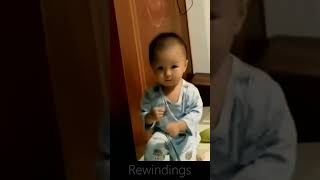 Funny Karate infant solo fight short - Rewinding