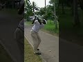 Vijay Singh off the cart path 😱