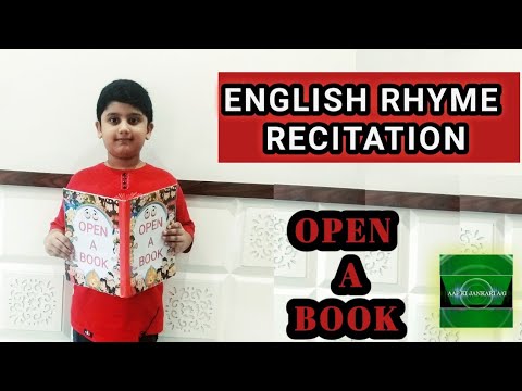 English Rhyme Recitation || Open A Book || Poem With Action And Prop|| -  Youtube