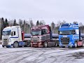 Tripled up for a drive to Finland with Christmas - WV 22 - William de Zeeuw Trucking