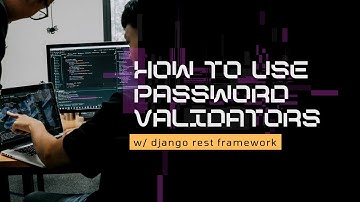 How to use password validators with Django REST framework