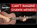 Can&#39;t Imagine Guitar Tutorial Shawn Mendes Guitar Lesson |Fingerpicking|