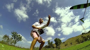 My first glider and first time trying Discus launch technique - Akcent 2 DLG