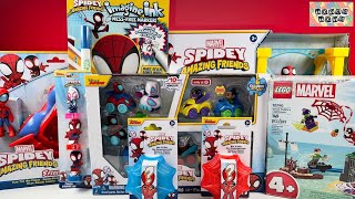 Marvel Spidey and His Amazing Friends Collection Unboxing Review | Spidey Glow Tech Web Crawler