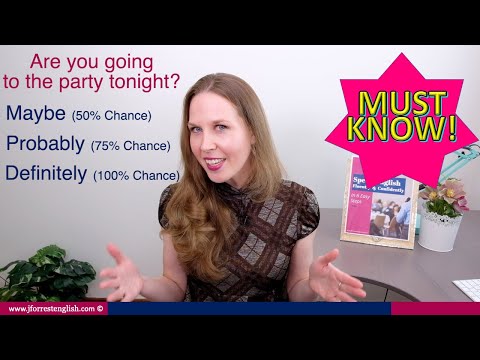 Maybe, Probably, Definitely | Adverbs | Learn English Adverbs