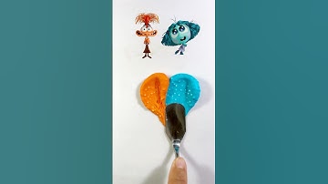 What color do mixed emotions make? #insideout2 #satisfying #colormixing #insideout