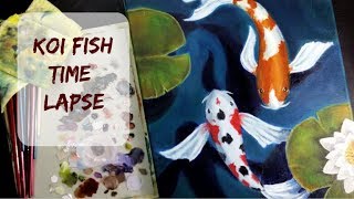 How to Paint Koi Fish with Oil On