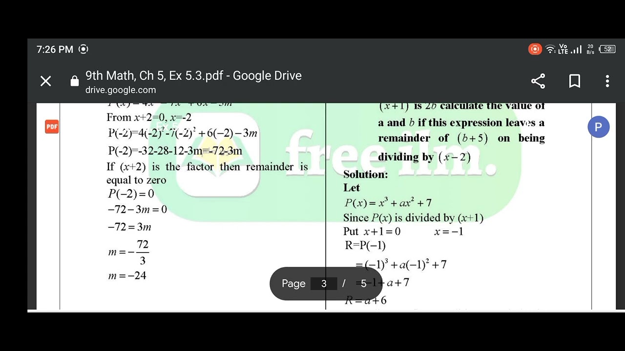 Class 9th Mathematics Unit no 5 Exercise no 5.3 solution very easy ...