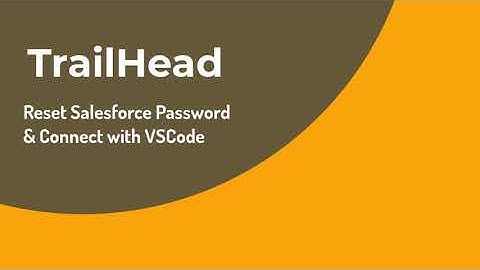 Reset Salesforce Password