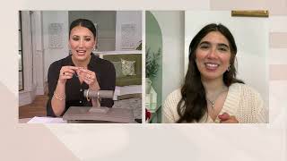 JAI Sterling Silver Textured Station and Bead Bracelet on QVC