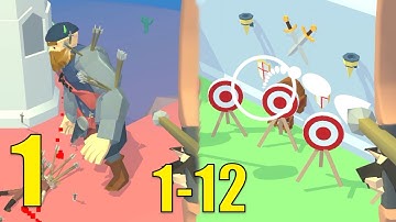 Tower Archer - Walkthrough Part 1 All Levels 1-12 Max Level (Android) Gameplay Solution