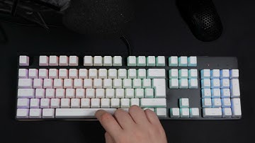 Typing test - GMMK ISO Fullsize mechanical keyboard w/ Gateron Blues & pudding keycaps