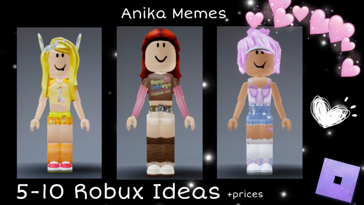 Robux Outfit Ideas Prices Original Outfits Youtube