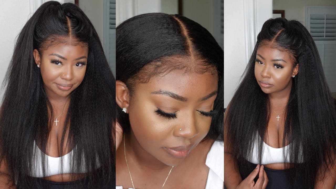 NEW* Curly Hairline Coarse Yaki Glueless HD Lace Wig | OMGHERHAIR