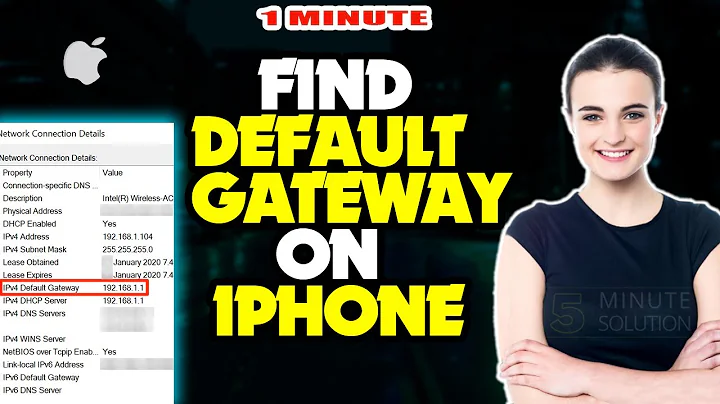 How to find default gateway on iphone 2024