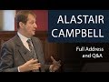 Alastair campbell  full address and qa  oxford union