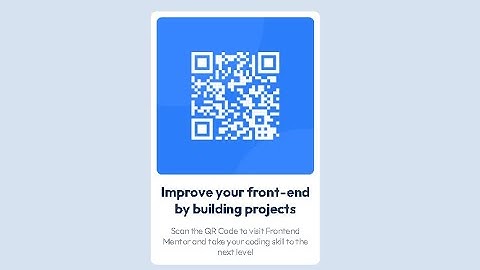 Frontend Mentor - QR Code Component