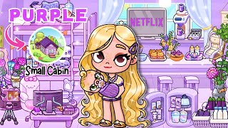 Amber's Family of 5 Built a FREE Purple Small Cabin 💜🏠 | Avatar World | Pazu