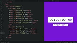 Create Stopwatch Application in HTML CSS and JavaScript