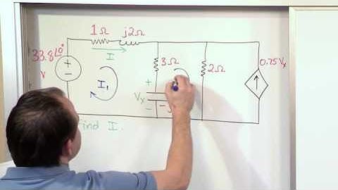 Lesson 13 - AC Mesh Currents, Part 2 (AC Circuit Analysis)
