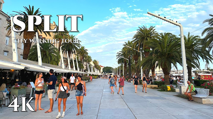 [4K WALK] Split, Croatia 4k HDR Walking Tour 2024