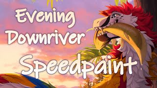 Evening Downriver | Speedpaint