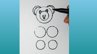 Ues 100% Brain and Draw A Teddy Bear || How to draw a Teddy bear easy step by step || Drawing