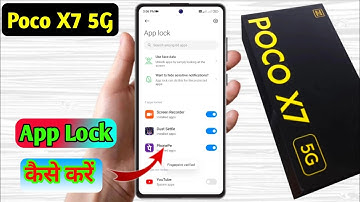 how to lock app in poco x7 5g, poco x7 5g me app lock kaise kare