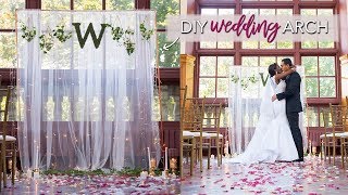 DIY Wedding Ceremony Backdrop (EASY &amp; No Tools Required!)