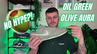 NIKE DUNK LOW - OIL GREEN AND OLIVE AURA REVIEW AND ON FOOT