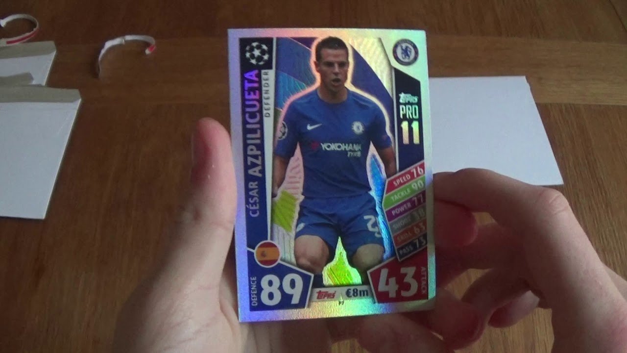 EPIC PRO 11 CARDS!!! UEFA CHAMPIONS MATCH ATTAX 2017/18 PRO 11 CARD OPENING trading screen