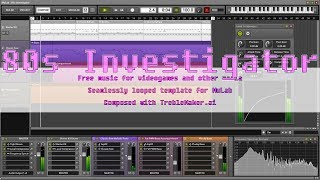 80s Investigator - 100bpm of like totally eighties
Like, every investigator has a theme song. At least in the 80s they did. They sounded like this.
80s Investigator is 100bpm of 80s synths. Free for like, whatever. Made with MuLab using an AI generated composition from TrebleMaker.ai.
More info: http://treble.ugotsta.com/
Dude, only built-in MuLab sounds are used and its just like 4 tracks. Righteous.
Template contents:
- Starter Kit with Compressor on Drums
- Classic Saw with Arpeggiator for a mix of Bass and Melodic Parts
- Fat PWM Bass with Arpeggiator for Accompaniment
- Plucky Bass imported from the 80s
- Tight Room Reverb, Compressor and Spectrum Analyzer on Master channel
Project folder: https://goo.gl/EmgWEQ 80s Investigator - 100bpm of like totally eighties