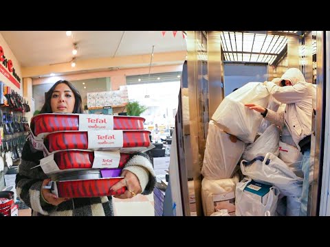 مشتريات البيت الجديد اشترينا السوق كله