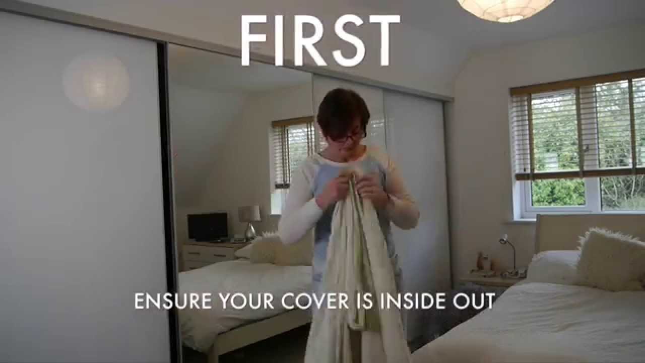 The best way to put on a duvet cover YouTube