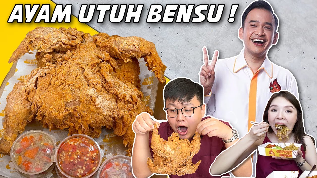 AYAM BENSU DIGORENG 1 EKOR UTUH !! TERNYATA INI BEDANYA...